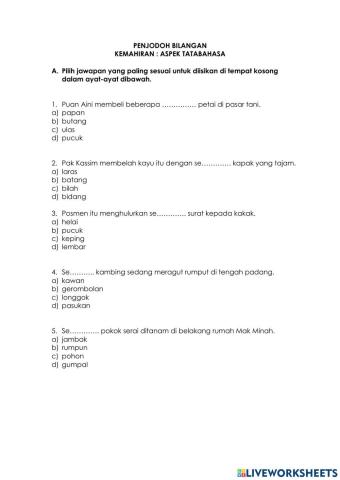 Penjodoh Bilangan Tahun 4