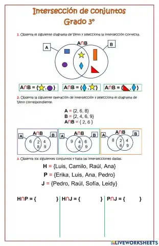 Intersección entre conjuntos