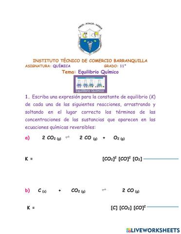 Constante de Equilibrio