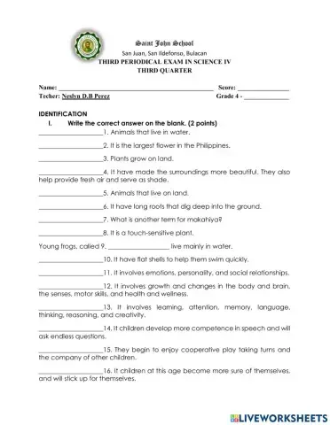 Third Periodical Exam