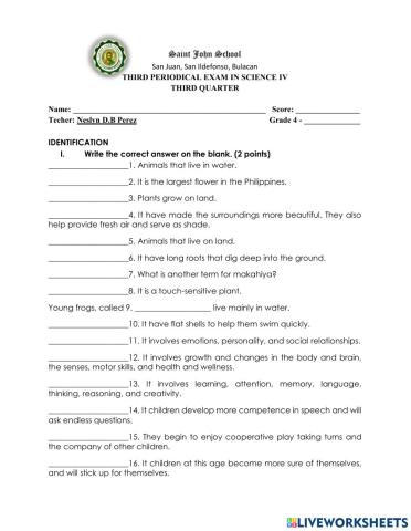 Third Periodical Exam