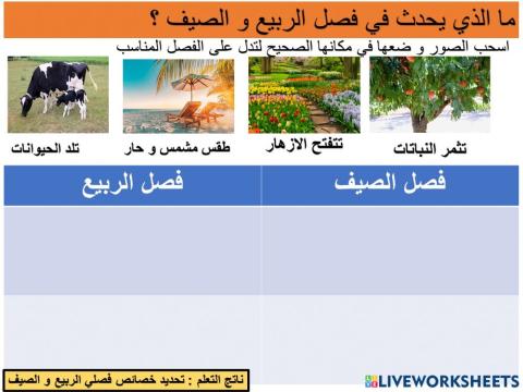 الربيع و الصيف