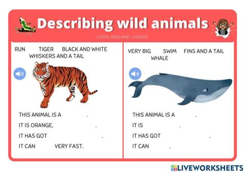 Wild animals description-1
