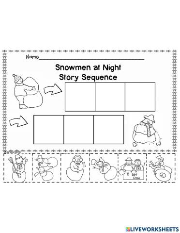 Main Characters - Snowmen at Night