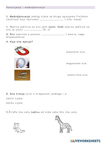 Međudjelovanje-ponavljanje