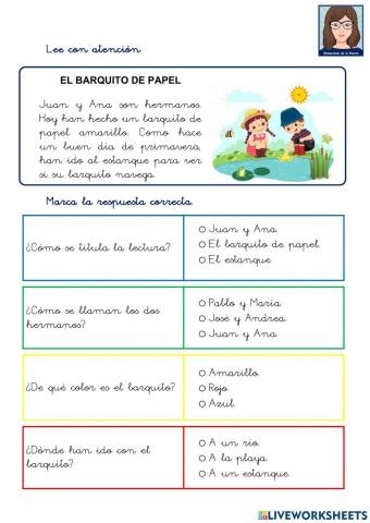 C.LECT. El barquito de papel