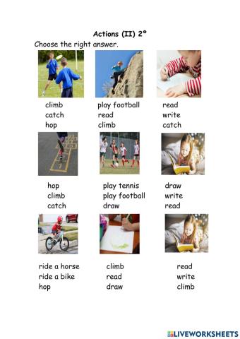 Actions (II)2º