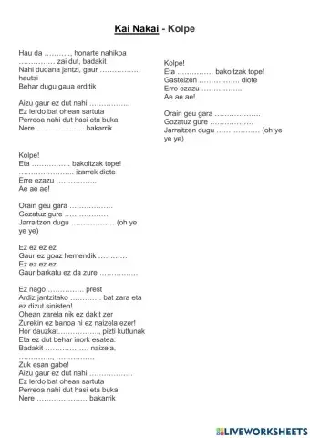 Kolpe           kai Nakai