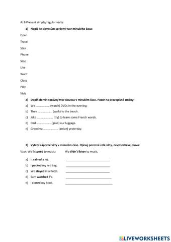 Minulý čas prostý