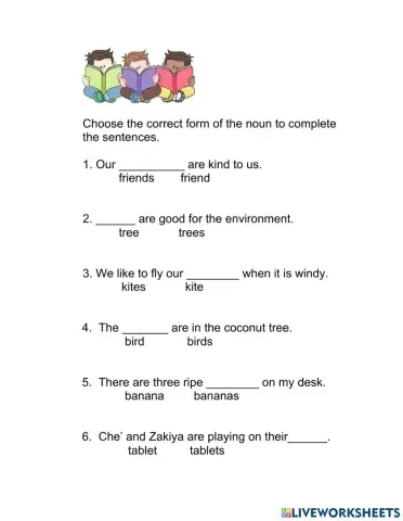 singular and plural nouns