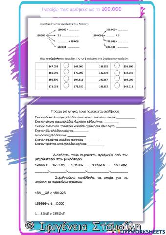 Γνωρίζω τους αριθμούς ως το 200.000(1)