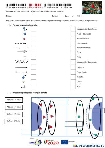 Ufcd 9439 - simbologia postos especificos - andebol