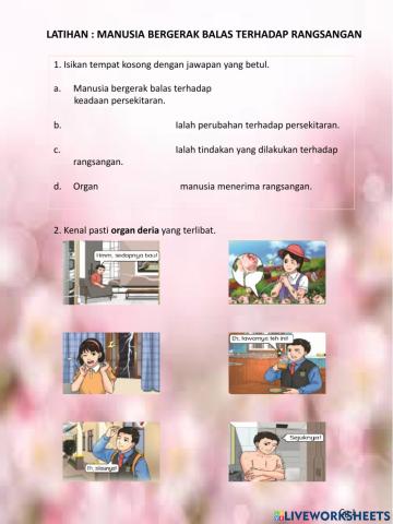 Manusia bergerak balas