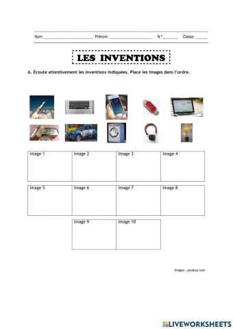 Les inventions