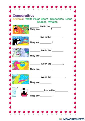 Comparatives, Amazing Nature, Animals