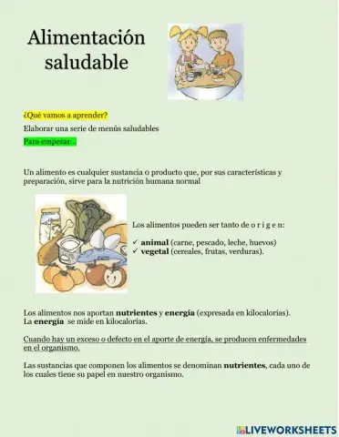 Alimentación saludable