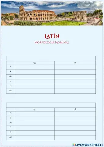 Latín - Flexión nominal - 2ª decl.