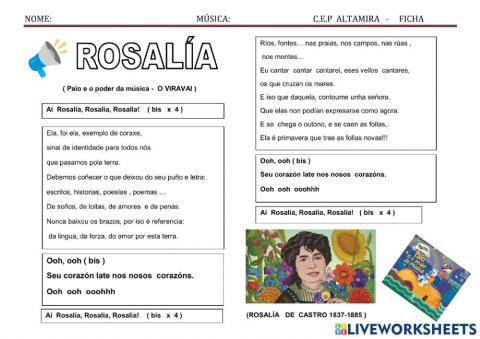 Canción Rosalía