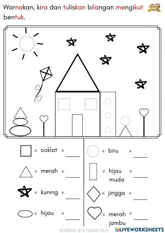 Sains : mengenal bentuk 6 (5  TAHUN)