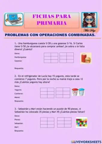 Problemas de sumas y restas