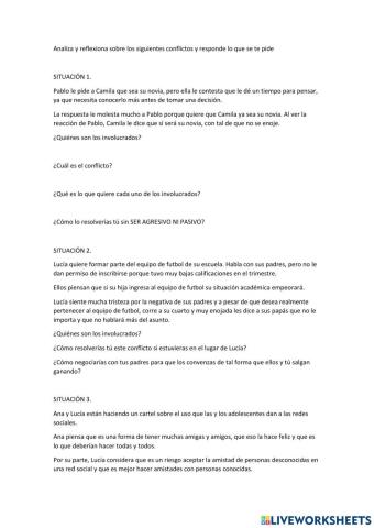 Analizando conflictos