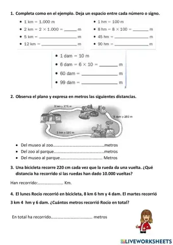 Resolución de problemas de medidas