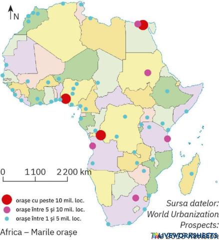 Africa-marile orașe