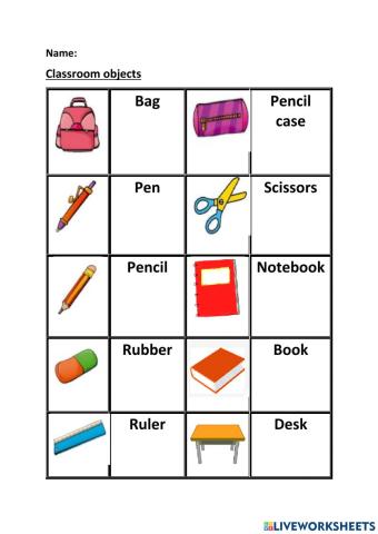 Classroom objects