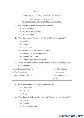 Postman Pat-s Finding Day