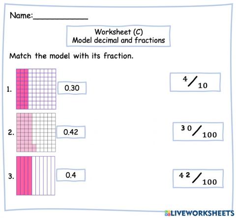 Decimal and Fraction (C)