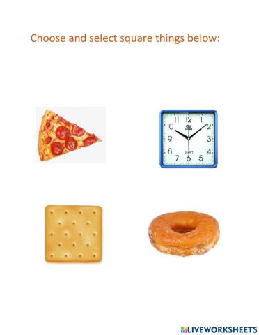 Select square things
