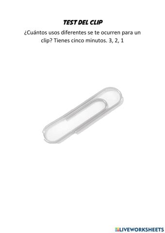 Test del clip (creatividad)