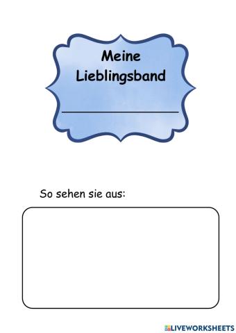 Meine Lieblingsband