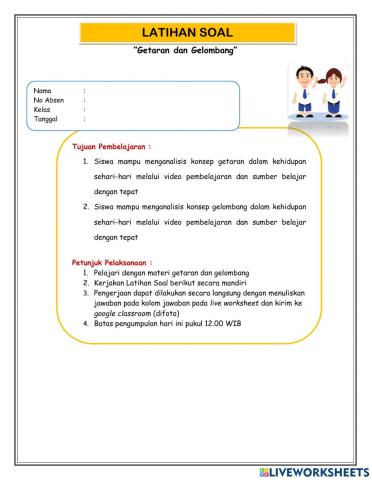 Latihan Soal Getaran dan Gelombang