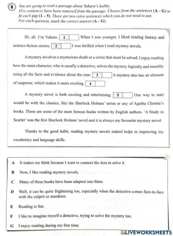 Reading skills - YEAR 4
