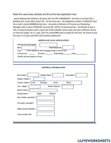 Loan Application 1