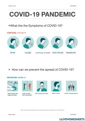 Symptoms and Prevention of COVID-19