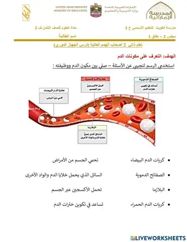 تعلم ذاتي - اصحاب الهمم الجزء الثاني الجهاز الدوري