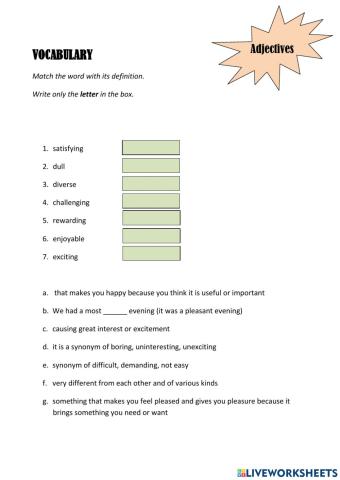 Adjectives