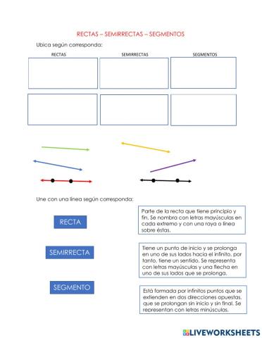 Rectas Semirrectas Segmentos