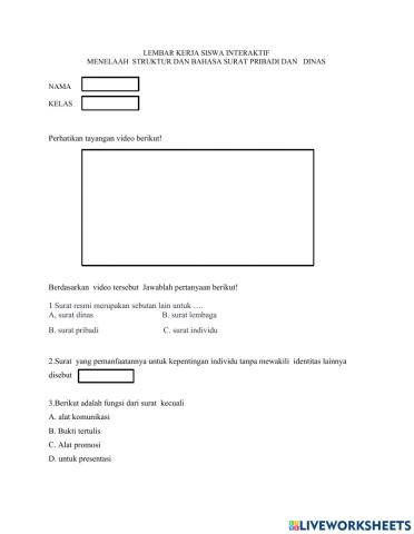 Surat Pribadi dan DInas