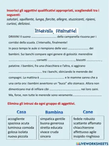 Aggettivi qualificativi - 3