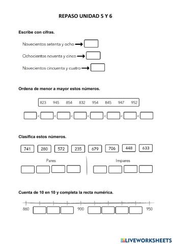 Repaso Unidades 7 y 8