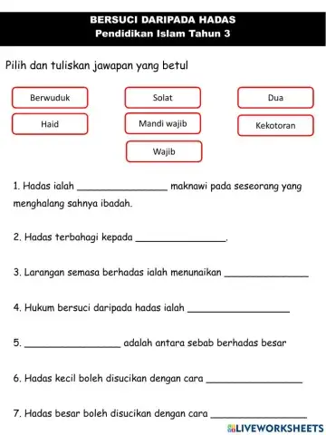 Bersuci daripada hadas