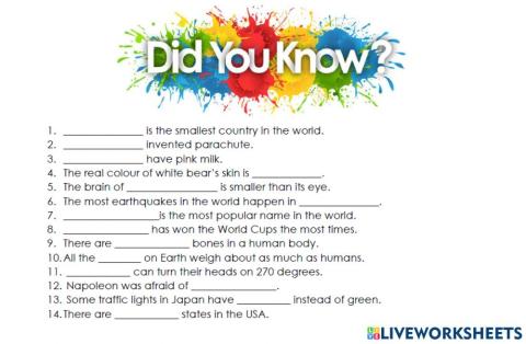 Did you know?