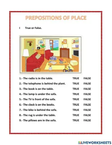 Prepositions of Place