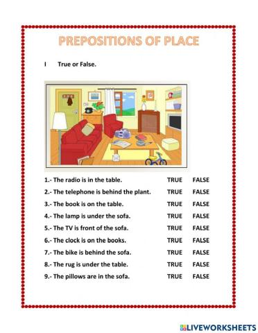 Prepositions of Place