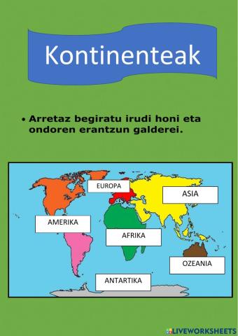 Kontinenteak