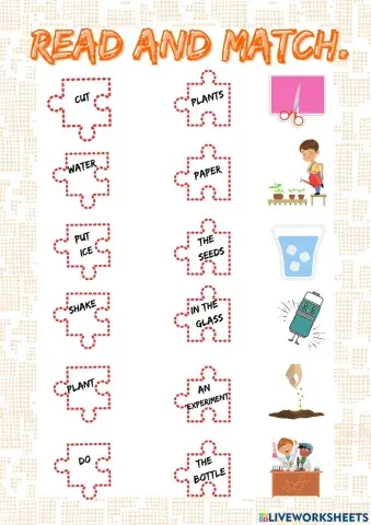 Fun with science (Read and match)