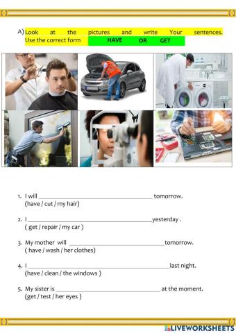 Have or Get something done